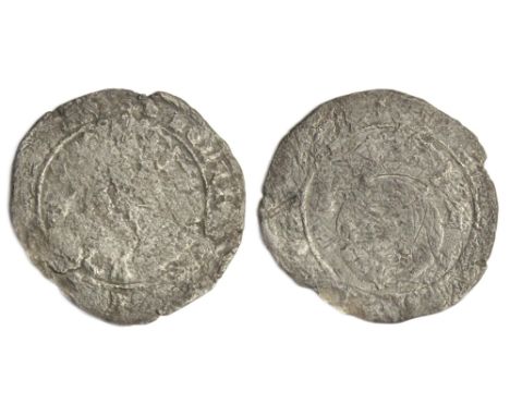 Henry VIII Testoon. Third Coinage, 1544-47. Debased silver, 5.66g. 32mm. Crowned facing bust, HENRIC 8 D G [. ]. R. Crowned r