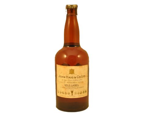 John Haig &amp; Co., Gold Label, blended Scotch whisky, late 1930's bottling, paper label with the royal warrant to the Late 