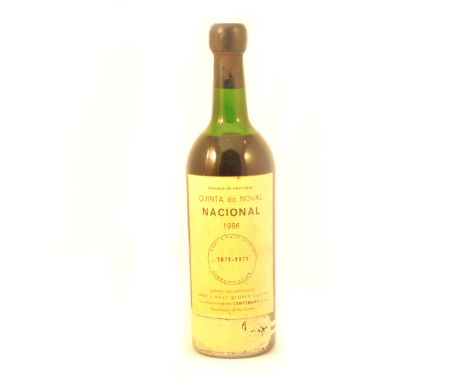 Quinta do Noval Nacional port, 1966 vintage, Army &amp; Navy Stores label, embossed capsule.
