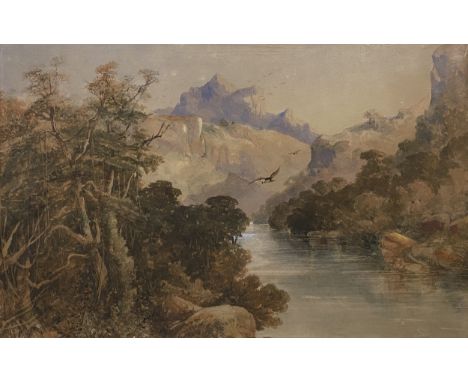 Thomas William Bowler, Scene in Eastern Provence or Tranakei, signed, and dated 1861, watercolour, 28cm x 46cmFootnote: Liter