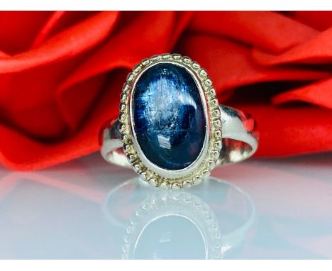 Silber Ring mit Kyanit Sterlingsilber 925/000 Ringgröße: 55 Gewicht: 4,5 Gramm