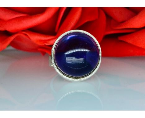 Silber Ring mit Amethyst Sterlingsilber 925/000 Ringgröße: 54 Gewicht: 8,5 Gramm