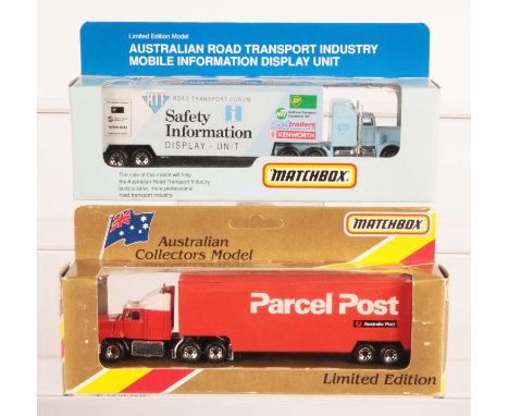 Matchbox Superfast Convoy 2 x Made in Thailand Australian Market Models - (1) CY-036/SC Kenworth Aerodyne Articulated Truck &