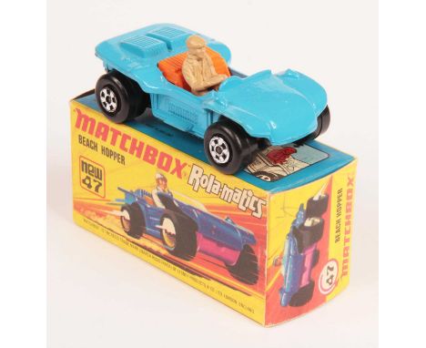 Matchbox Superfast 47b Beach Hopper FACTORY PRE-PRODUCTION COLOUR TRIAL - light blue revised body casting without clear plast