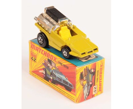 Matchbox Superfast No.42b Tyre Fryer FACTORY PRE-PRODUCTION COLOUR TRIAL - pea green body (same colour as 28a Mack Dump Truck