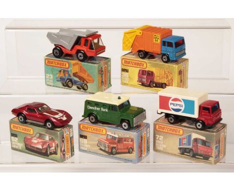Matchbox Superfast Group of Late 1970's to Early 1980's Issue Models - (1) 23c Atlas Tipper Truck - burnt orange cab &amp; ch