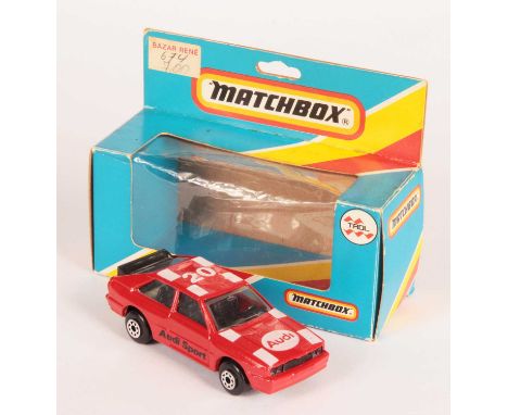 Matchbox Superfast 25d Audi Quattro TROL Made in Brazil Issue - red body with white &amp; black racing number 20 tampo print,