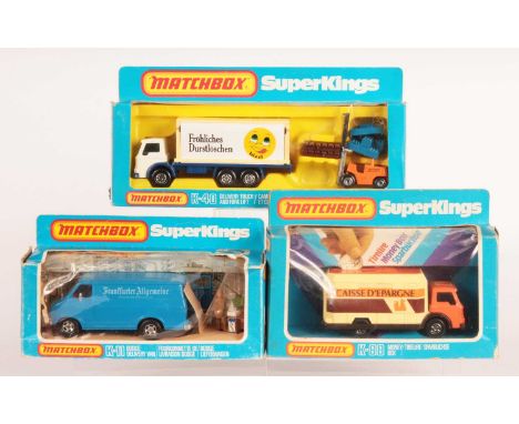 Matchbox Super Kings German &amp; French Export Issue Commercial Vehicles. (1) K-11 Dodge Delivery Van "Frankfurter Allgemein