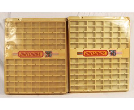 Matchbox Superfast Wall Mounted & Free Standing Display Units. 2x Matchbox 1 - 75 wall mounted display units, as previous but