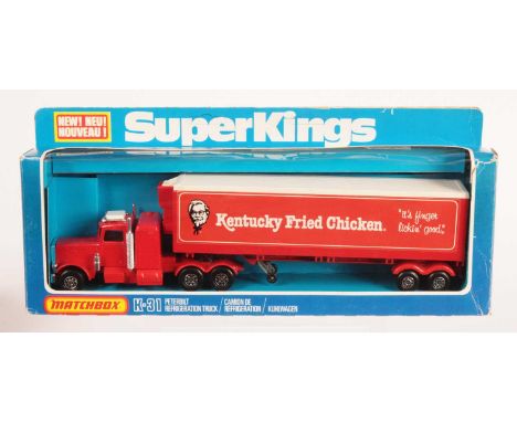 Matchbox Super Kings K-31 Peterbilt Articulated Truck and Refrigerator Trailer "Kentucky Fried Chicken" Pre-Production Trial 
