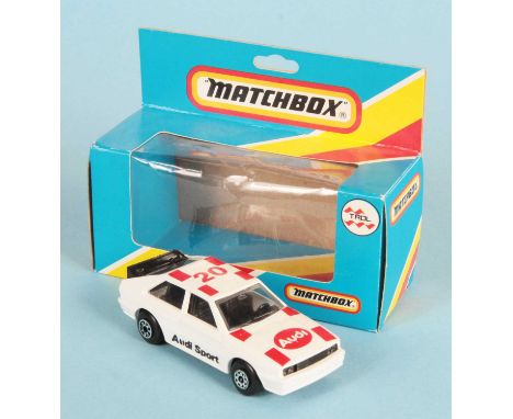 Matchbox Superfast 25d Audi Quattro TROL Made in Brazil Issue - white body with red &amp; black racing number 20 tampo print,