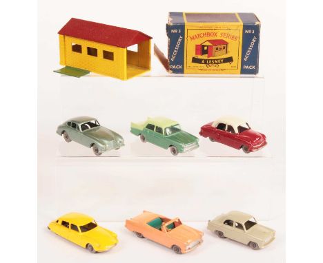 Matchbox Regular Wheels Group of Early Issue Cars - (1) 22a Vauxhall Cresta; (2) 29b Austin A55 Cambridge -pale turquoise gre