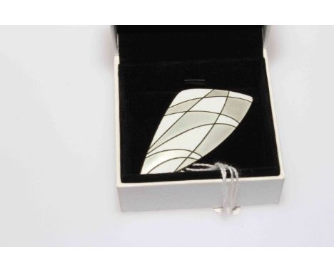 Anton Michelsen enamel brooch