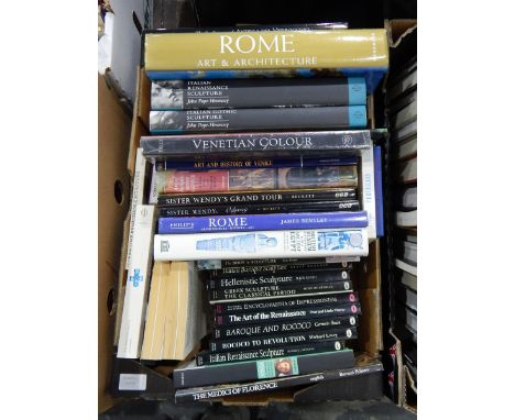 Quantity of books relating to art including John Pope-Hennessy "Italian Renaissance Sculpture", "Italian Gothic Sculpture", L