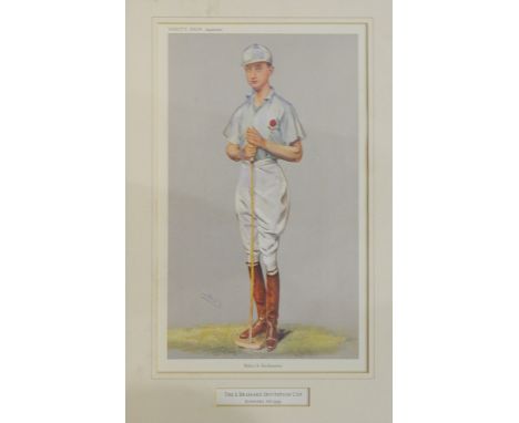 Framed print by Walter S Buckmaster; Spy for the a Brassard Invitation Cup, runners up 1999, various framed hunting prints an