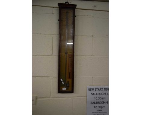 Vintage Admiral Fitzroy type barometer and thermometer combination