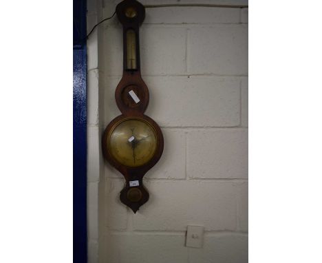 19th Century barometer in rosewood veneered case for spares or repair
