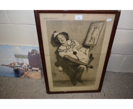 Coloured print That's Me published in the sketch magazine 1912, framed and glazed