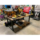 Butcher Block Top Workbench