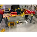 Butcherblock Top Workbench, Wire Cart, & Utility Cart