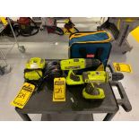 (2) Ryobi 18V 3/8" Drills w/ (2) Chargers