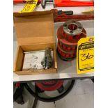 Ridgid Internal Wrench, No. 342 & 1/2", 1" Ridgid Thread Dies