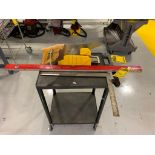 Carpenter Saw, Miter Box, 4' Level, & Framing Square