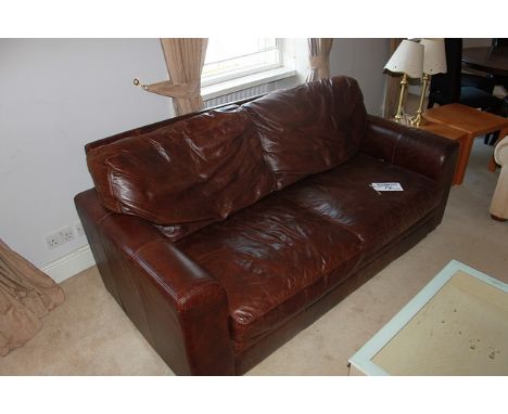 2 x leather two seater sofas with a single leather arm chair sofa dimension 1950mm x 950mm