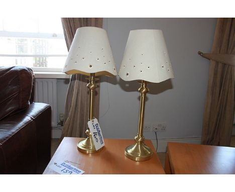 Cima Brush Brass Style Candlestick Shape Table Lamp