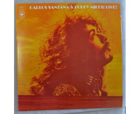 Carlos Santana and Buddy Miles (LP). 1973 CBS CQ 31308 - with colourful insert providing production and musician details. Nea