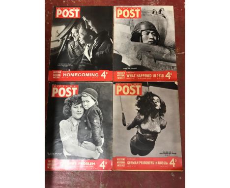 A lot of 4 Picture Post Hultons national weekly WW2 Magazines 