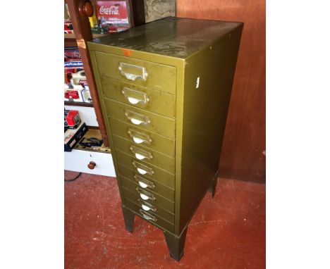 Vintage Howden Equipment 10 drawer multi cabinet 