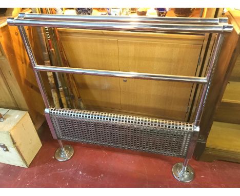 Vintage chrome electric towel rail. Very stylish. 