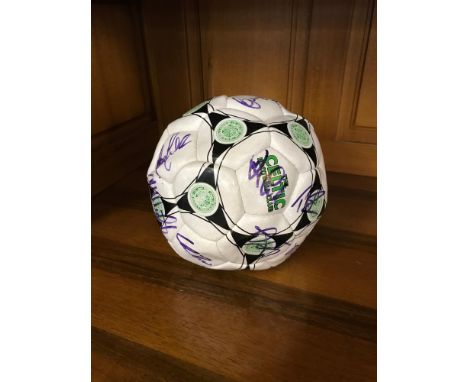 Signed Celtic football club ball. 