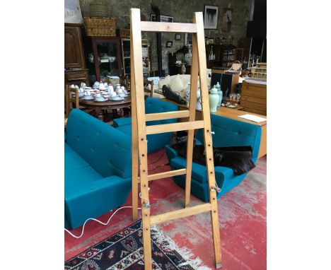 Vintage James D Bennet Ltd Glasgow easel stand with adjustable pegs 