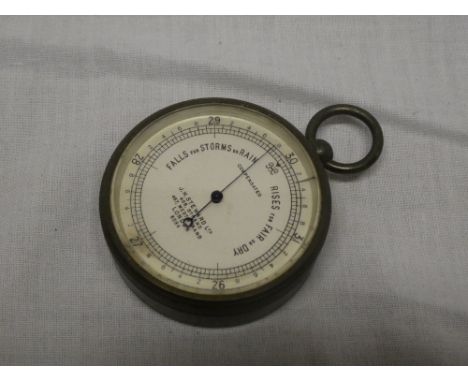 A good quality pocket barometer by J H Steward Limited, London