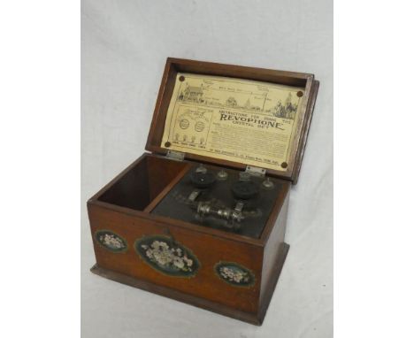 A 1920's Revophone crystal radio set with instructions
