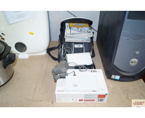 A Nintendo DS Light; one other Nintendo DS; various games and carry bags