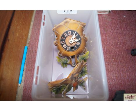 A miniature cuckoo clock