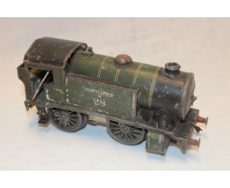 Hornby 0 gauge - tinplate clockwork Southern tank engine