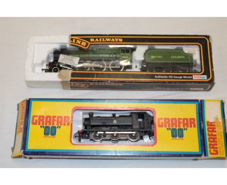 Grafar 00 gauge - BR tank engine in original box together with a Mainline "Sir Robert Turnbull" locomotive and tender in part