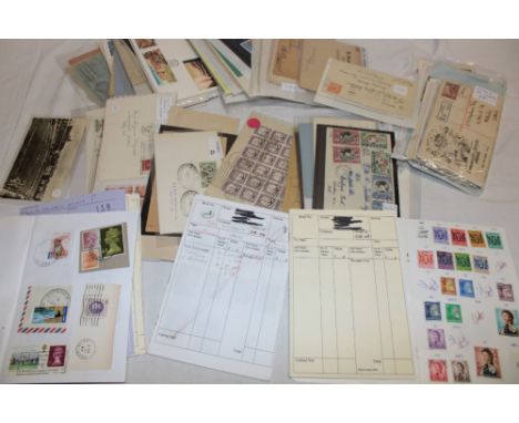 A selection of various postal covers, first day covers, club books of World stamps etc.