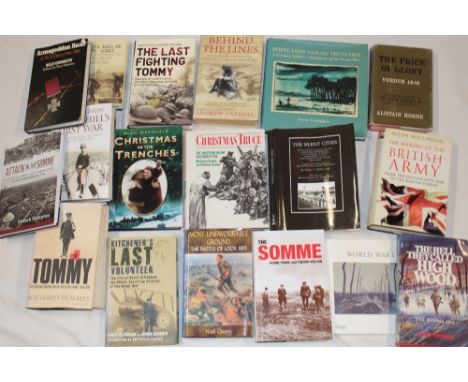 Various First War related volumes including postcards from the trenches - A German Soldier's Testimony of the Great War; Atta