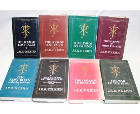 Tolkein (JRR.)  A set of eight volumes including The Book of Lost Tales, The War of the Ring, The Return of the Shadow and ot