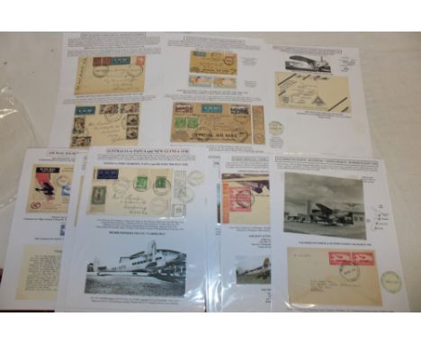 An early 1930's documented collection of New Zealand, Australia and Papua New Guinea First Flight covers including postage du