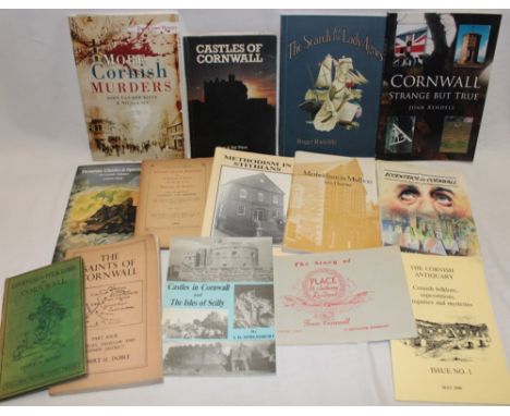 Various Cornish volumes including Radcliffe (R.) The Search for the Lady Agnes; Methodism in Mullion; Castles in Cornwall; Le