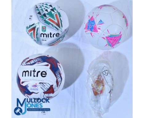 Three Footballs - Mitre Delta Carabao Cup Final 2018, Adidas Albert Official London Olympics 2012, Mitre Delta 2015/16 Capita