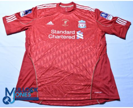 Liverpool FC home football shirt - 2012 FA Cup Final - Adidas / Standard Chartered, Size XL, red, short sleeves with tags