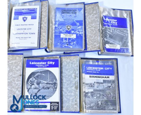 Leicester City FC home football programmes 1965-1970 in binders. 1965/66 - 22 (Northampton Town (Public Practice), Liverpool,