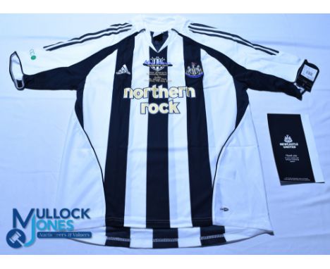 2006 Newcastle United FC Alan Shearer Testimonial football shirt #9. Adidas / Northern Rock, Size XL, short sleeves, G